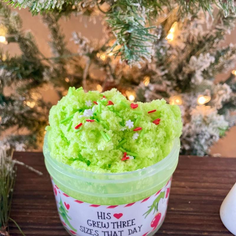 Whoville Holiday Slime - Christmas Slime His Heart Grew Three Sizes That Day - Cloud Cream Slime