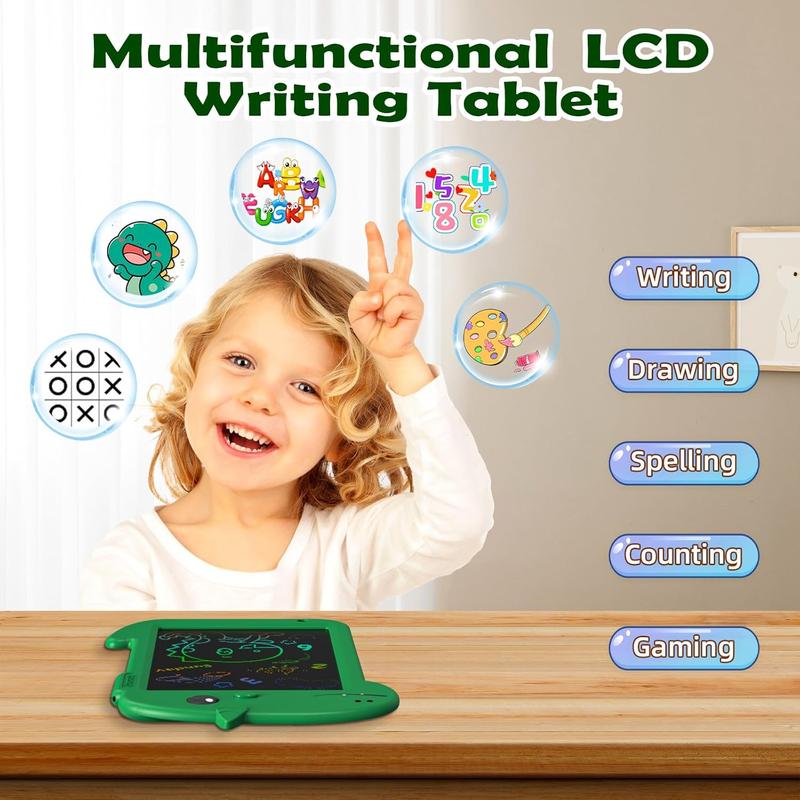 LCD Writing Tablet for Kids 8.8 Inch Toddler Toys for 3 4 5 6 7 8 Year Old Boys Girls Toys Drawing Pad Dinosaur Toys for Toddlers Doodle Board Drawing Tablet Birthday Christmas Gifts (Green)