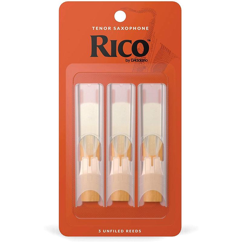 Rico Tenor Saxophone Reeds, Strength 3.5, 3-pack