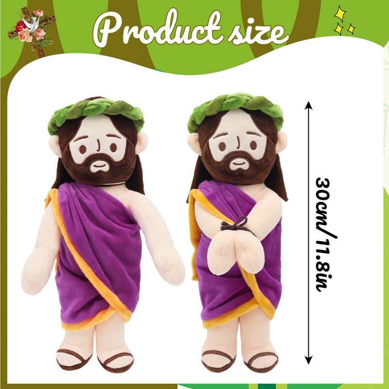 Yelakey Jesus Plush Doll Stuffed Christian Savior Plush Toys Party Favors for Boys and Grils