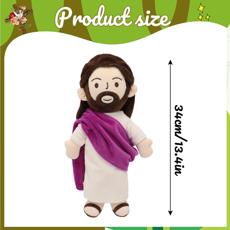 Yelakey Jesus Plush Doll Stuffed Christian Savior Plush Toys Party Favors for Boys and Grils