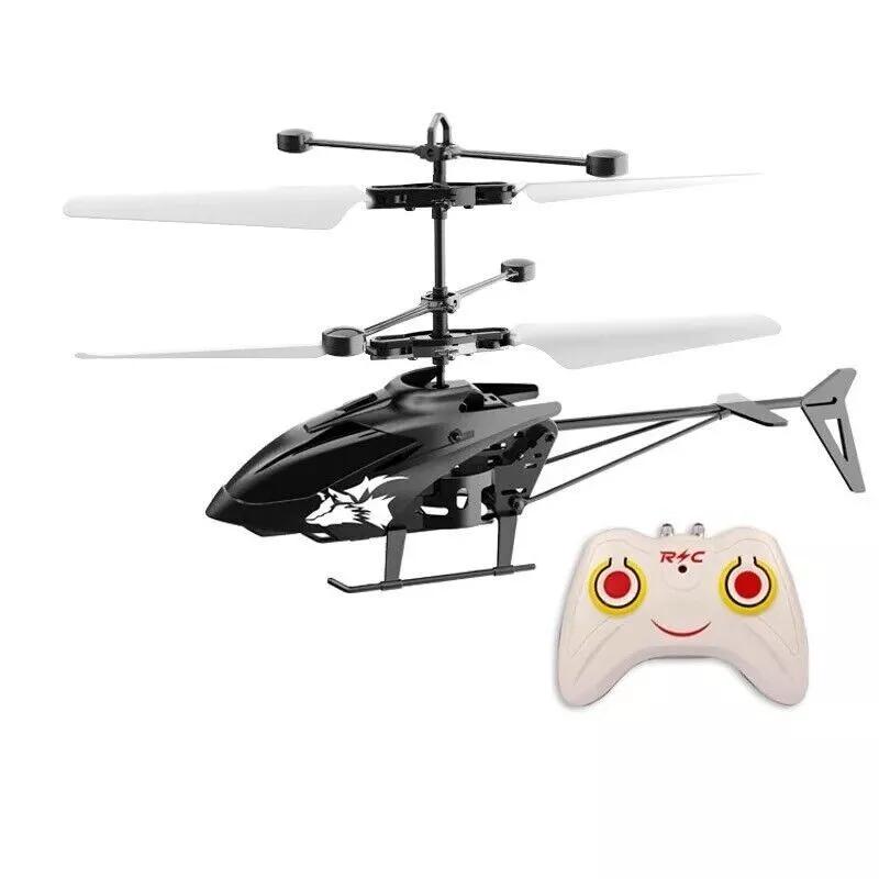 Remote Control Helicopter Mini Drone Rechargeable Aircraft Infrared Induction Toys For Kids video games latex free