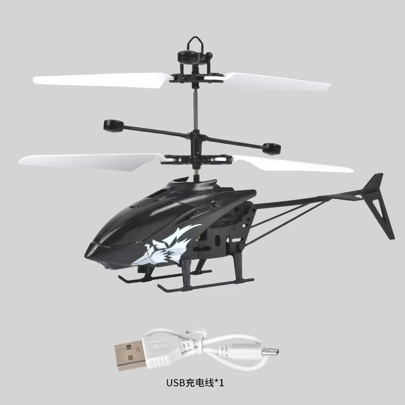 Remote Control Helicopter Mini Drone Rechargeable Aircraft Infrared Induction Toys For Kids video games latex free