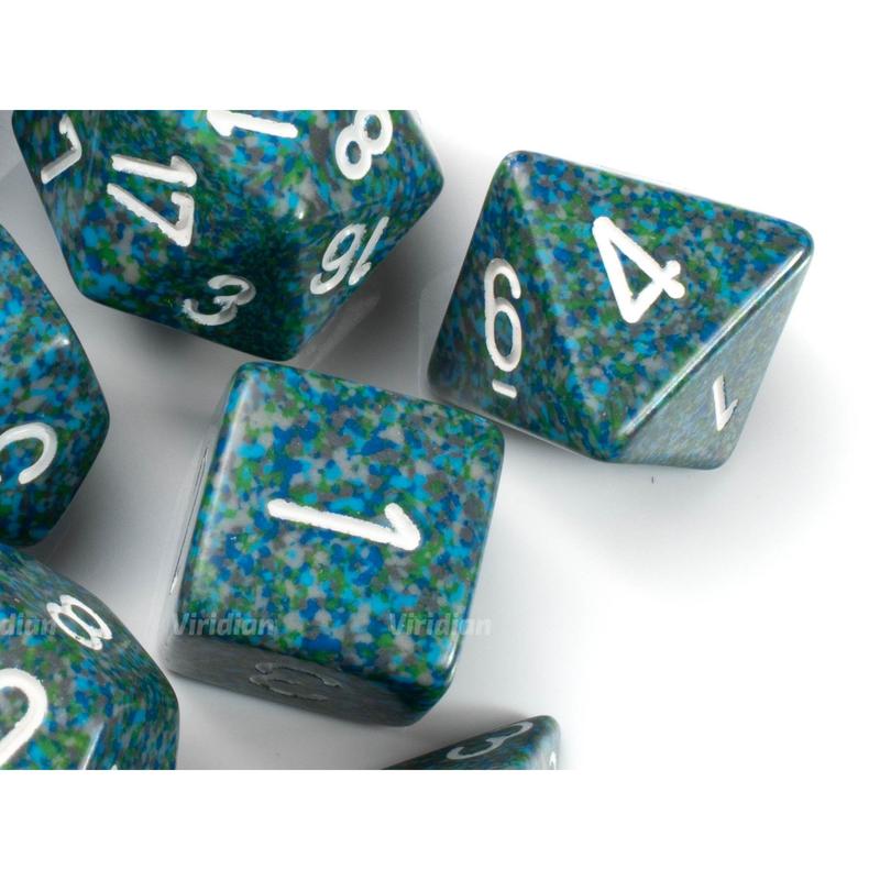 Speckled Sea | Blue & Green | Chessex Dice Set (7)