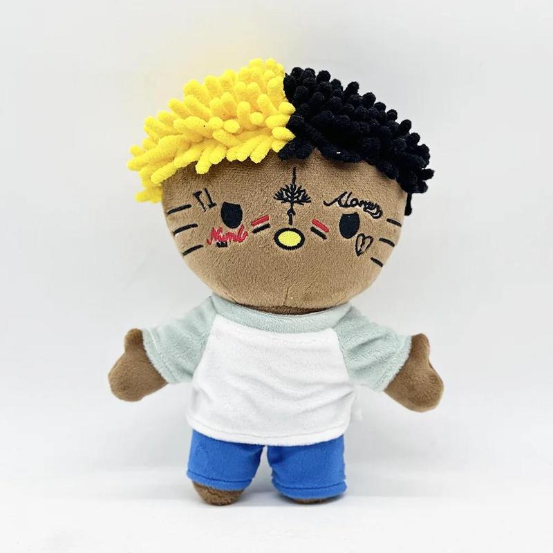 Hello Katty as Xxxtentacion Plush Doll Plushies Stuffed Toys Cute Kids Boys Girls Christmas Gifts