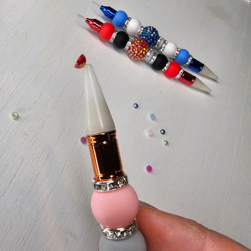 Wax tip beaded crafters pen for Rhinstoning Diamond painting Nail art Rhinstone picker