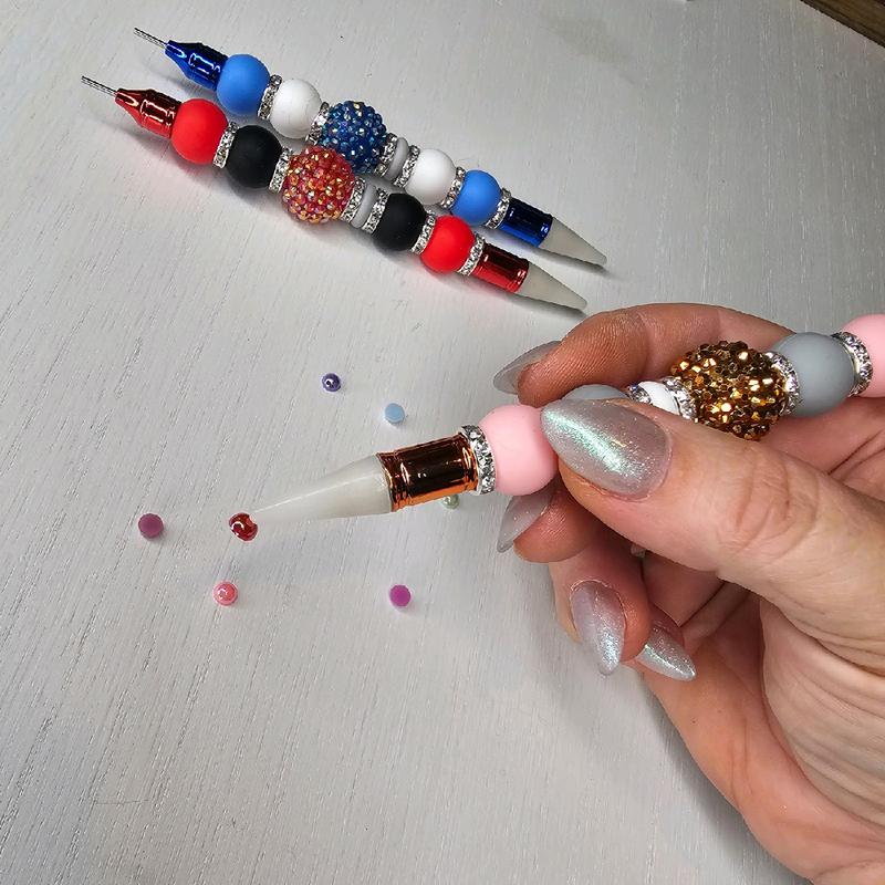 Wax tip beaded crafters pen for Rhinstoning Diamond painting Nail art Rhinstone picker