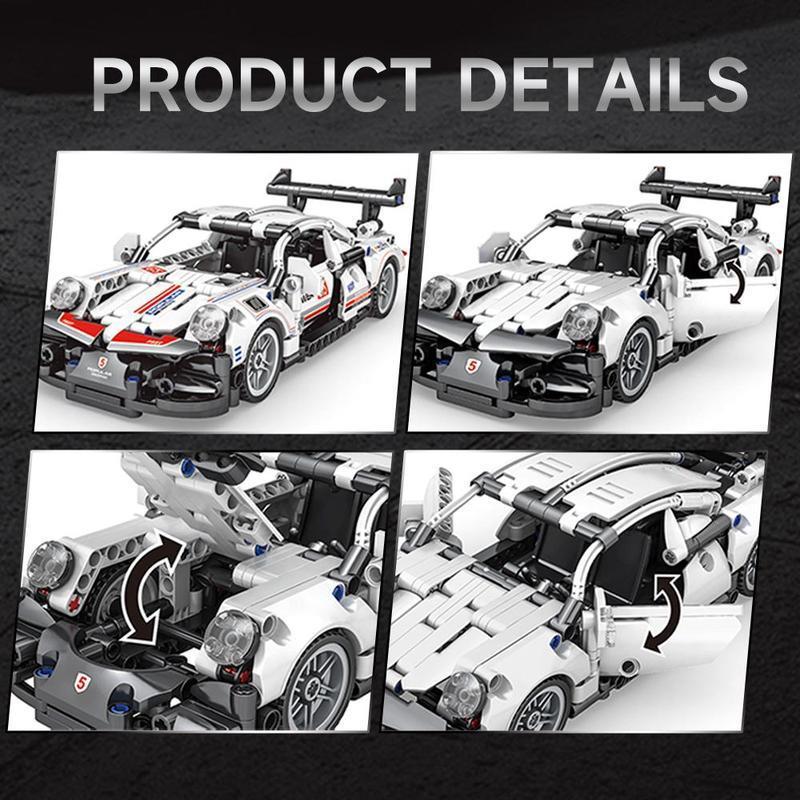 Super Racing Car Building Blocks (492pcs box), Sports Cars Model Bricks Assembly Toys, Educational Toys for Kids gift model