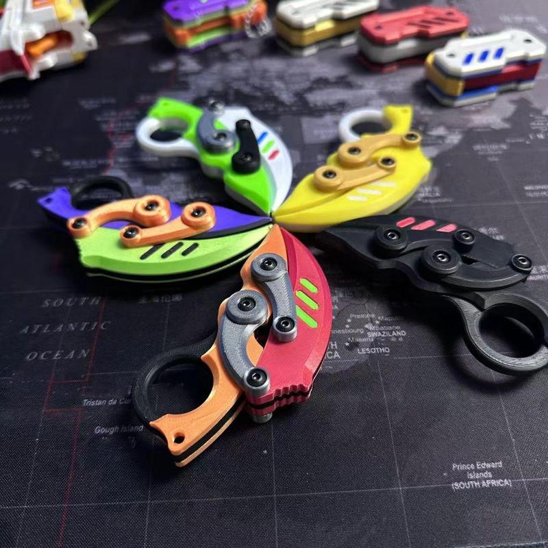 [Built in magnet] new  Fidget Slider 3D Printed Fidget Toy GadgetNovelty Toy Toys Stress Relief Relax Finger Toy Ring Fingertip TexturedSpinner Flip ASMR ADHD 3+