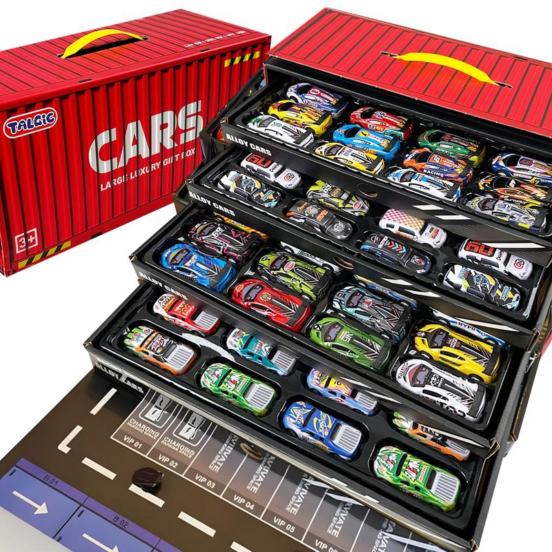 48 PCS Alloy Cars & Race Cars collection toy for boy and girls, best choice of Christmas gift