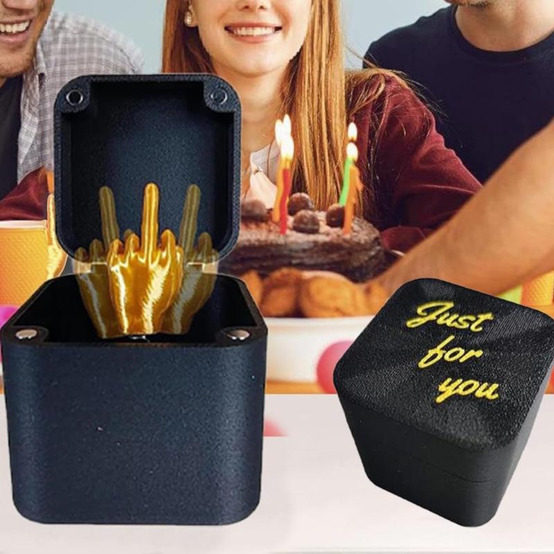 1 Packs of ‘Finger in a Box’: Your Go-To for Epic Pranks and Unforgettable Surprises! The Finger Surprise Gift Box, Boasting 3D Printed Fingers in a Sneaky Pop-up Prank Gift Box, with a Shocking Reveal that’ll Leave Everyone Stunned