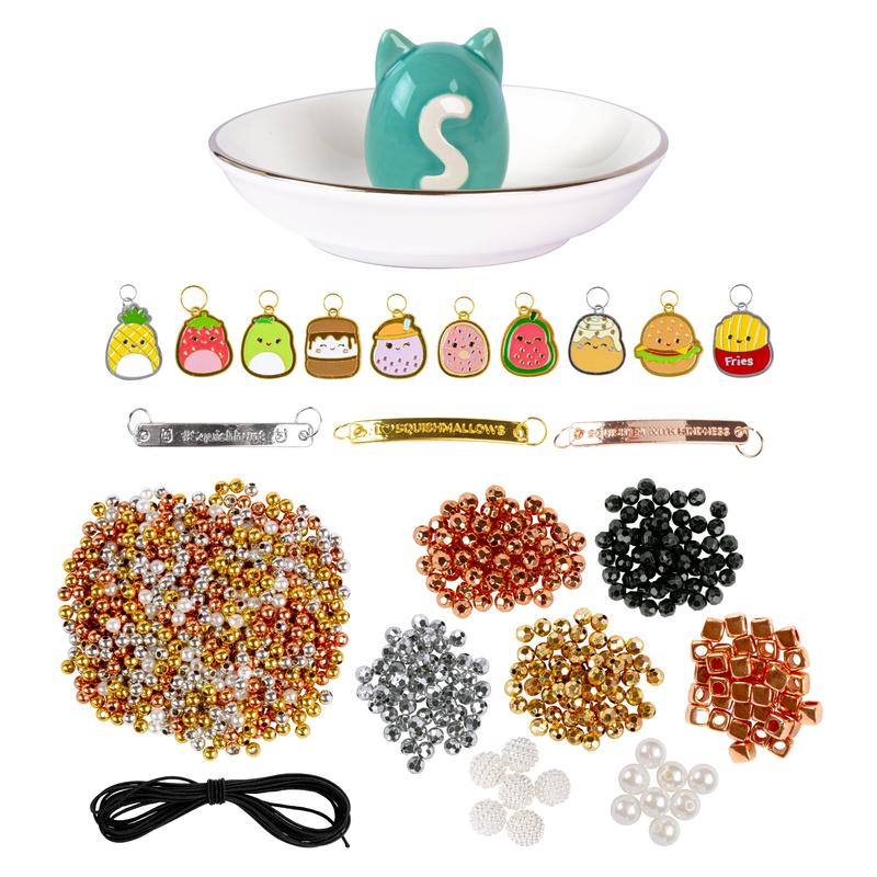 Squishmallows DIY Luxe Jewelry Set With Ceramic Trinket Dish