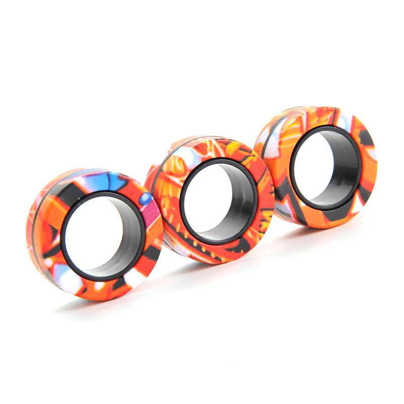 Fidget Spinner,3 Pcs Magnetic Rings Fidget Toy - Stress Relief Toy for Kids and Adults