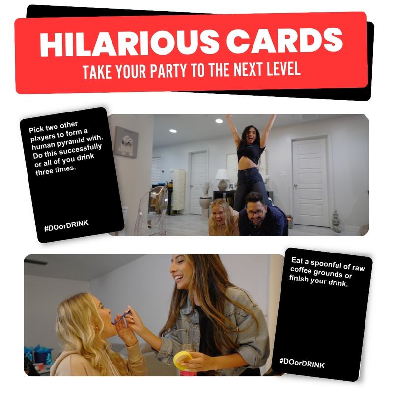 Do Or Drink: Party Card Game 350 Dares and Challenges for Game Night