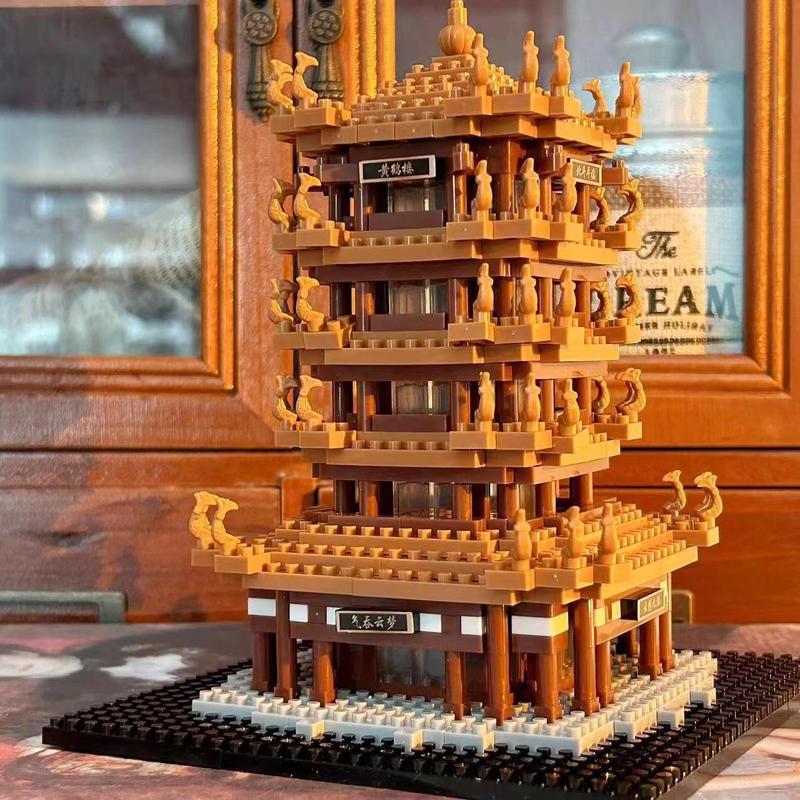 World Famous Ancient Building (1000pcs set), Asian Style Tower Building Blocks, 3D Assemble Puzzle, Birthday Gift