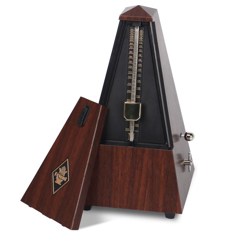 Antique Mechanical Metronome Tower Type Metronome Traditional Metronome for Piano Guitar Drums Violin Teak Color