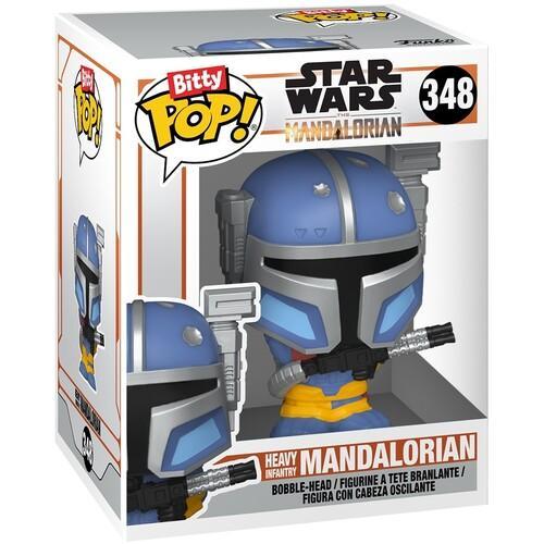 FUNKO BITTY POP!: Star Wars - The Mandalorian - Heavy Mandalorian 4PK  [Collectible Figurine Statue Bust] Vinyl figurine statue