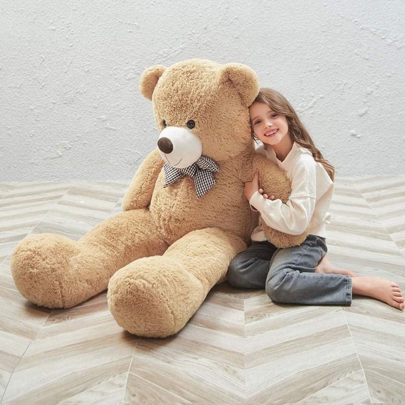 MorisMos Giant Teddy Bear 4ft Stuffed Animal Soft Big Bear Plush Toy  Valentine Gift