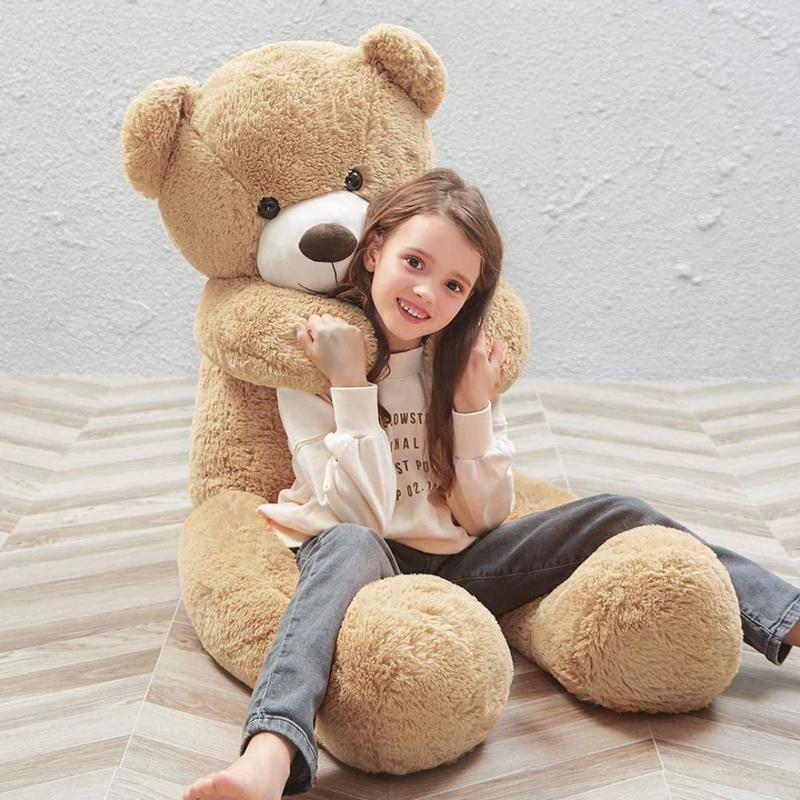 MorisMos Giant Teddy Bear 4ft Stuffed Animal Soft Big Bear Plush Toy  Valentine Gift