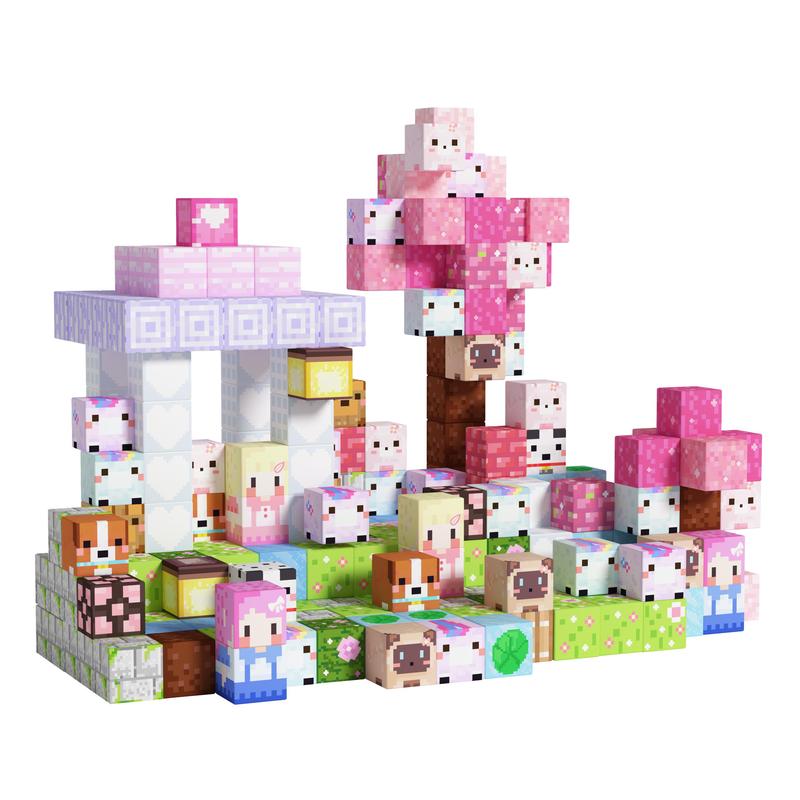 GobiDex Game-Based Unicorn Set Magnetic Building Blocks Package 48 100Pcs