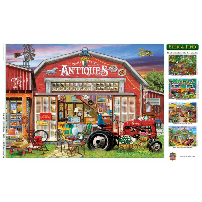 MasterPieces - Seek & Find - Antiques for Sale 1000 Piece Jigsaw Puzzle