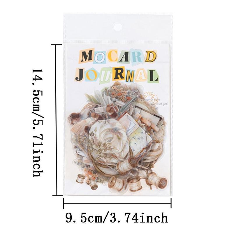 Scrapbooking & Stamping Supplies, 40pcs pack Girl & Flower Pattern Sticker, DIY Decorative Sticker For Journal Making