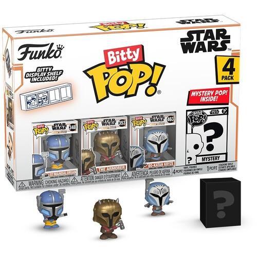 FUNKO BITTY POP!: Star Wars - The Mandalorian - Heavy Mandalorian 4PK  [Collectible Figurine Statue Bust] Vinyl figurine statue