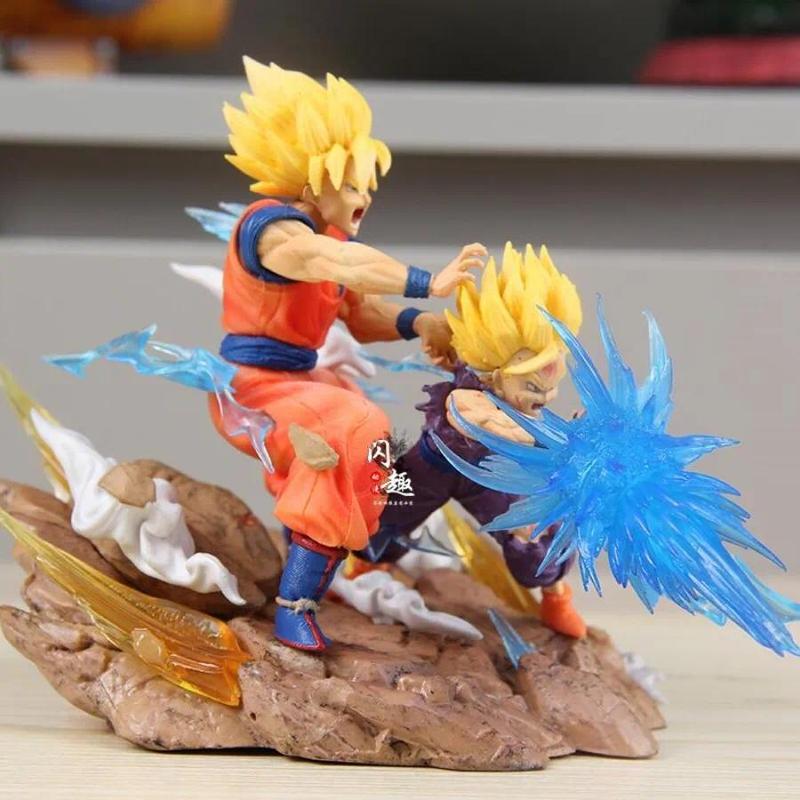 Anime Figure S0nG0ku Kamehameha Figures Cell Kakarotto Super Saiyan Collectible