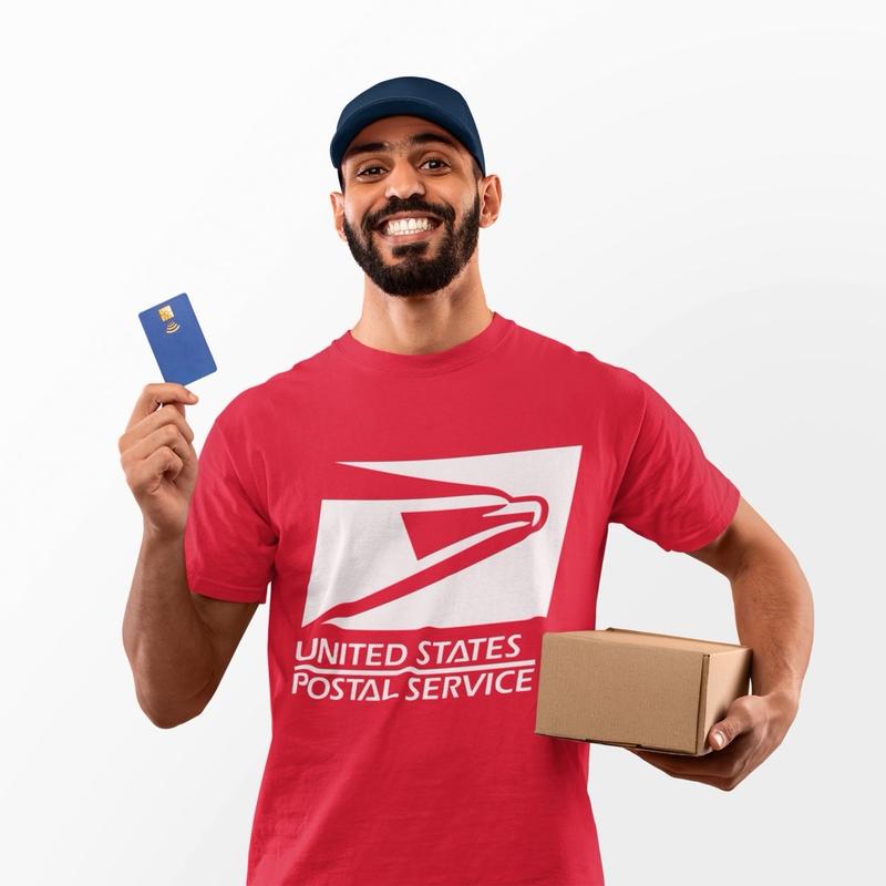 USPS United States Postal Service Logo  - Screen Print Heat Transfers - WHITE PRINT! Bonds in 7 seconds to any Fabric Sweatshirt, T-shirt’s or hoodies.