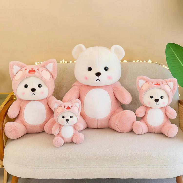 Cute Bear Pillow Soft and Comfy Plush Lovely Home Decor Birthday Gift wearablepillow