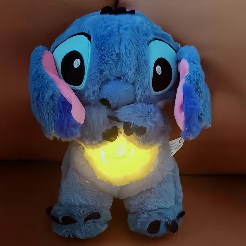 Stitch Breathing Animal Plushie -Soothing plushie with realisticbreathing, lights and music thatrelieves anxiety