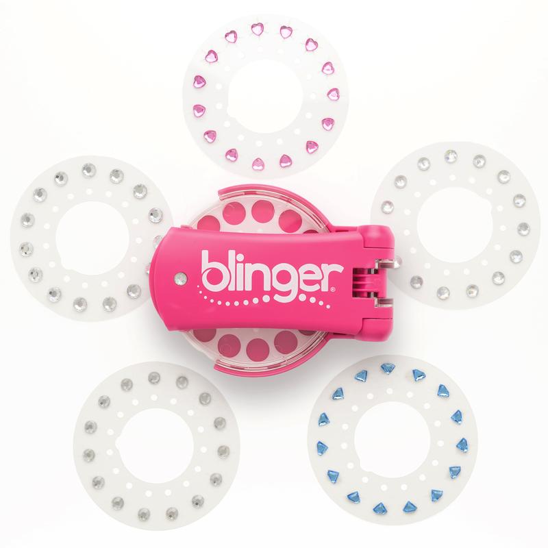 blinger Diamond Collection Starter Kit with blinger Gem Stamper + 75 Colorful Acrylic Rhinestones