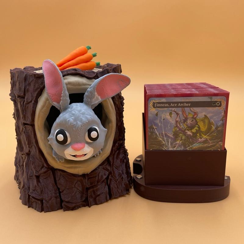  Rabbit Deck Box | Magic the Gathering | EDH | 100 Card | Fable Forged Workshop