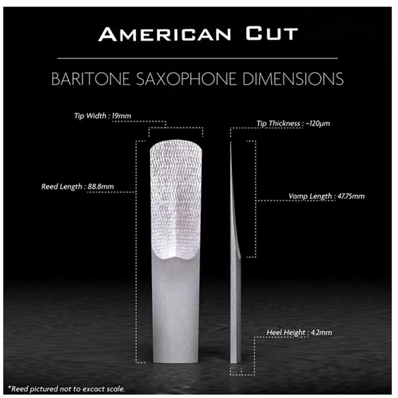 Legere Baritone Saxophone Reed, American Cut, Strength 3.00