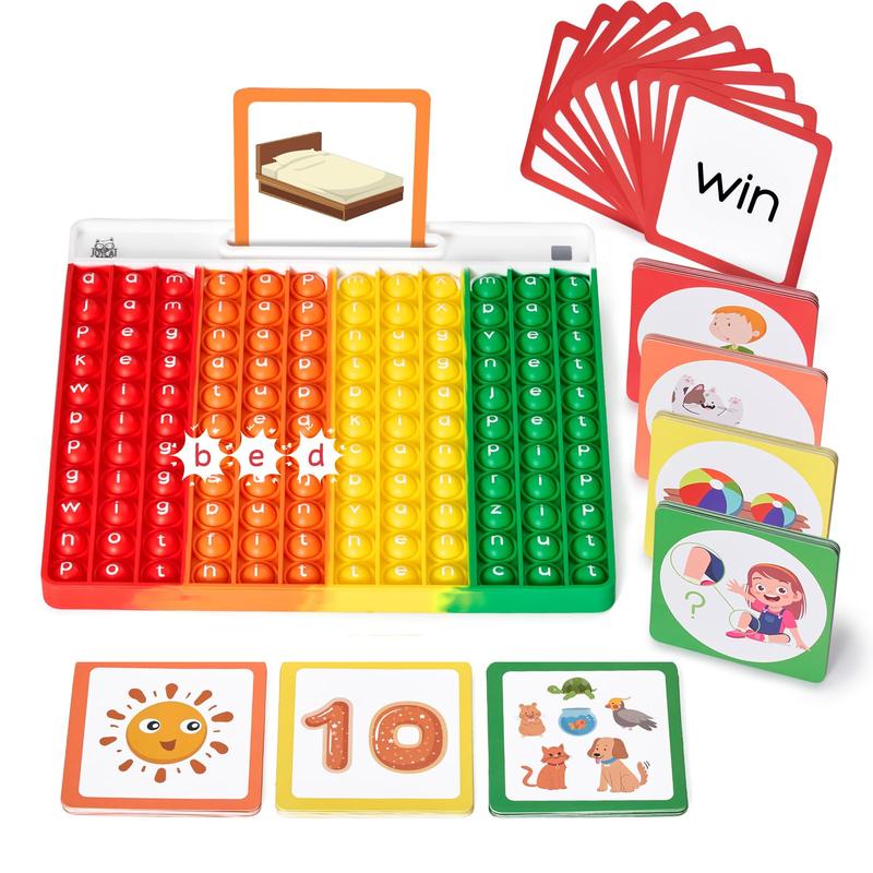 JoyCat Word Pop CVC Word Games,Learn to Read in Weeks Learning, Multisensory Reading & Phonics Game Ideal