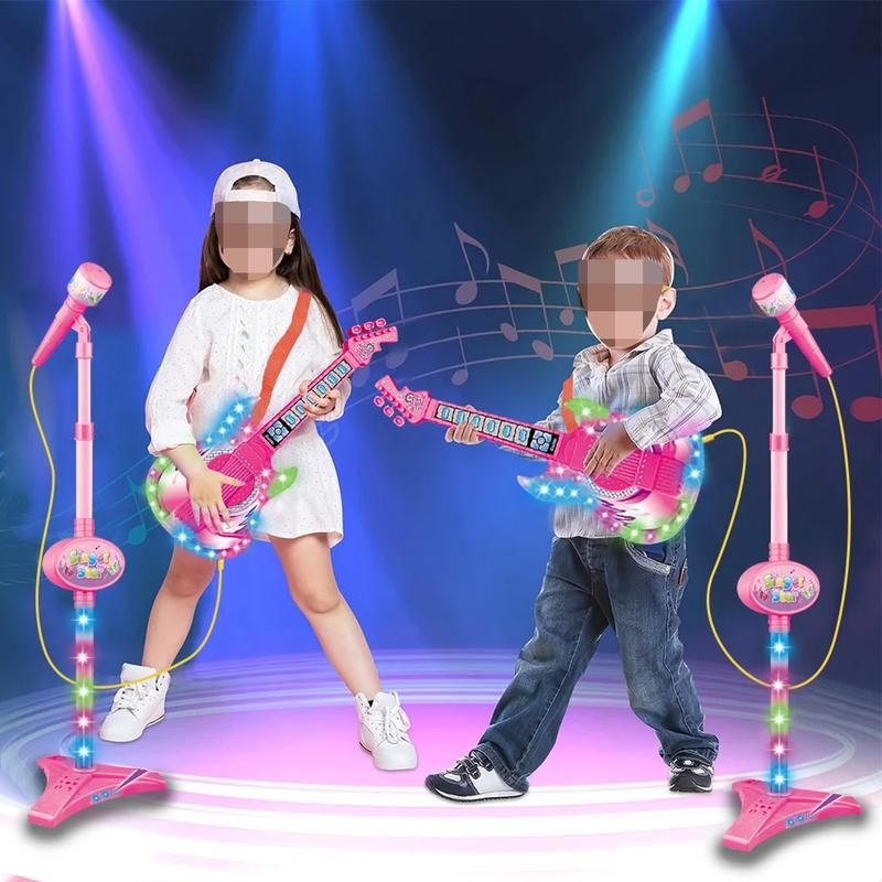 Musical Instrument Toys for Kids, Guitar Toys for 3 4 5 6 7 year olds, Music Hobby Toys for Kids, Christmas Gifts and Birthday Gifts for 3-7 Year Old Girls