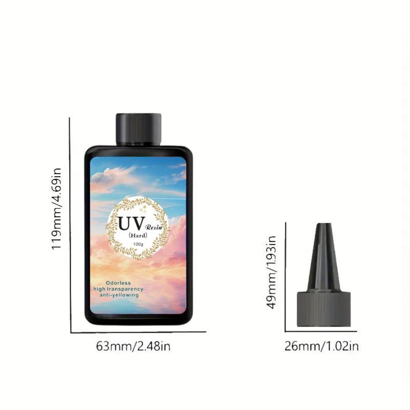 UV Resin Hard Glue, Easy To Use Glue, No Need To Stir and Bubble Less Glue, Suitable for DIY Jewelry Handmade