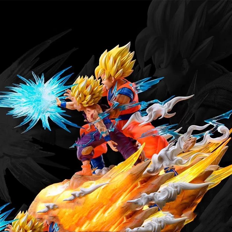 Anime Figure S0nG0ku Kamehameha Figures Cell Kakarotto Super Saiyan Collectible