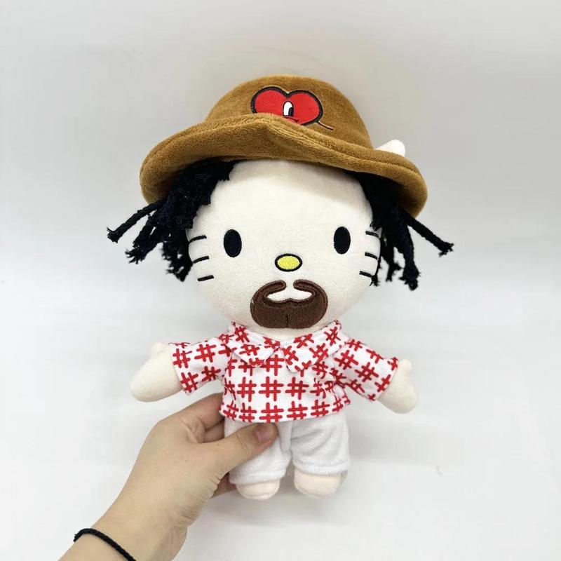 Hello Katty as Bad Bunny Plush Doll Plushies Stuffed Toys Cute Kids Boys Girls Christmas Gifts