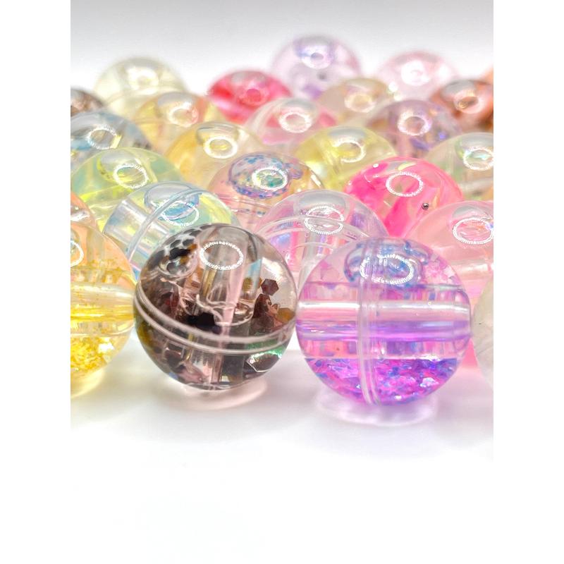 Glitter Snow Globe Luxury Beads (Water Beads) | Glitter Beads | Random Mix