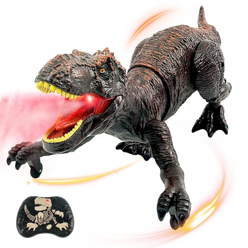 Dinosaur Island RC T-rex Toy, Swift Movement & Water Spray - Gift for Boys and Holidays Remote Control