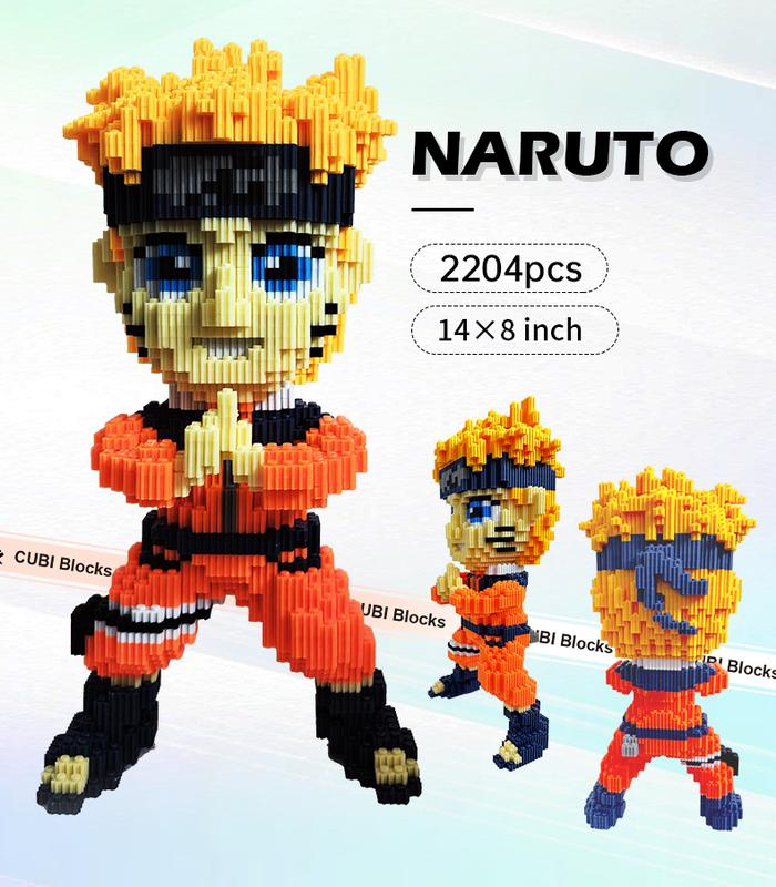 Cubi Animation Series Ninja (2204 PCS), Micro 3D Building Block Stress Relief Model