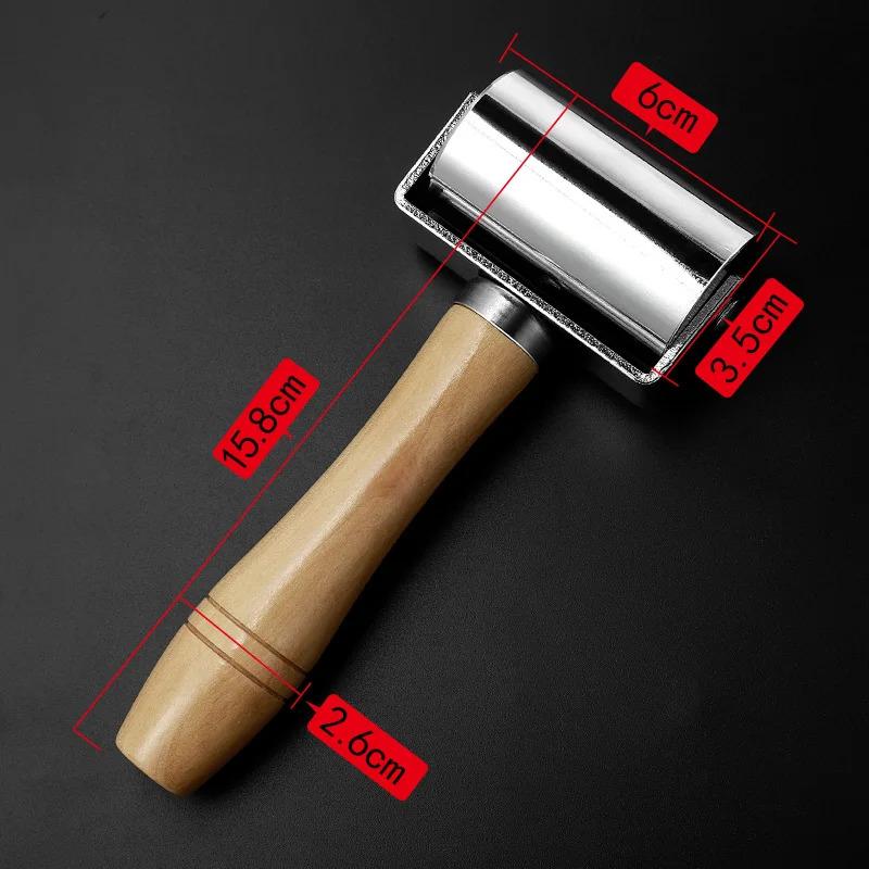 WUTA 26 60mm Press Edge Roller Leather craft Glue Laminating Tool Leather Edge Creaser & Smoother Steel Iron Roller DIY Handmade