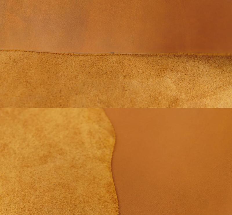 Buffalo Leather Sheet 2.0-2.2mm(5-5.5oz) Thick Finished Full Grain Buffalo Leather  Crafts Tooling Sewing Hobby Workshop Crafting Leather( Brown 10