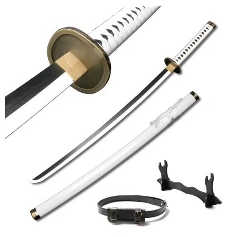 3-pcs Set Roronoa Zoro Swords 104cm Handmade Katana Japanese Anime Cosplay Sword Shusui Enma Kitetsu Free sword holder and belt