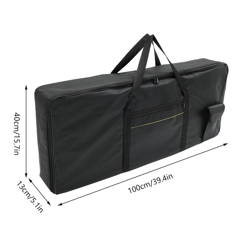 100 x 40cm 61 Keys Instrument Keyboard Bag Oxford Cloth Thicken Piano Protective Storage Bag Portable Waterproof Electronic Organ Bag with Carrying Handle Anti Shock Piano Case for Home Outdoor Travel