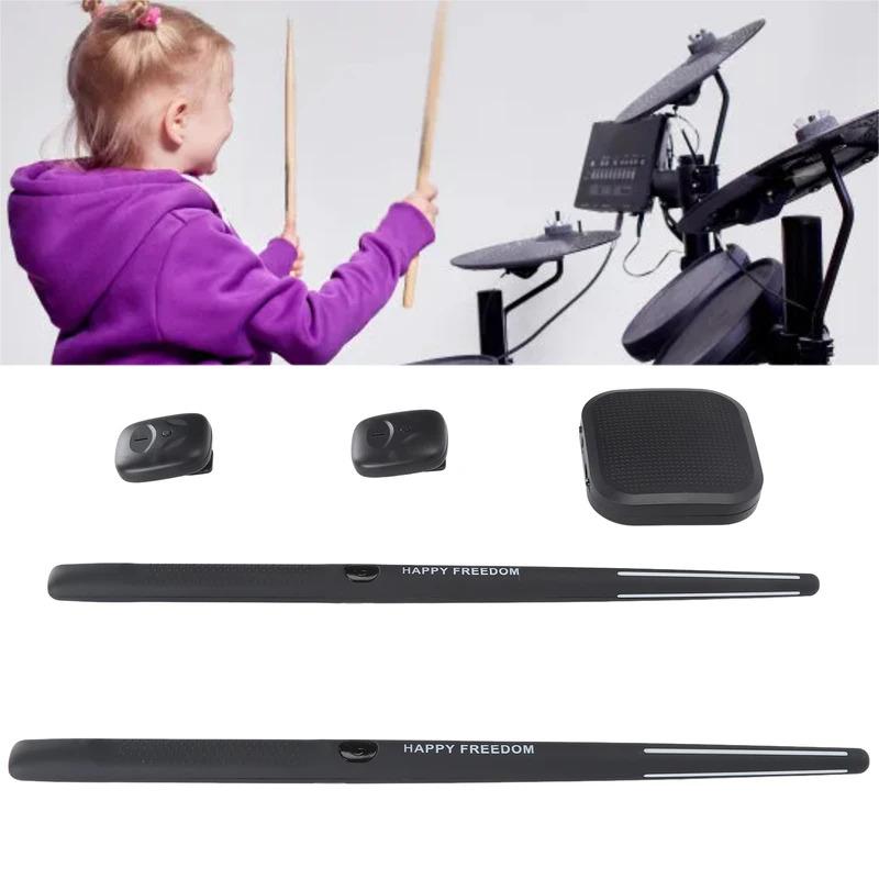 Virtual Drum Kit Portable Virtual Reality Drum Set Electronic Drum Set for Beginners Children Adults VR Drum Kit Air Drum Set