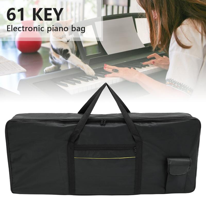 100 x 40cm 61 Keys Instrument Keyboard Bag Oxford Cloth Thicken Piano Protective Storage Bag Portable Waterproof Electronic Organ Bag with Carrying Handle Anti Shock Piano Case for Home Outdoor Travel