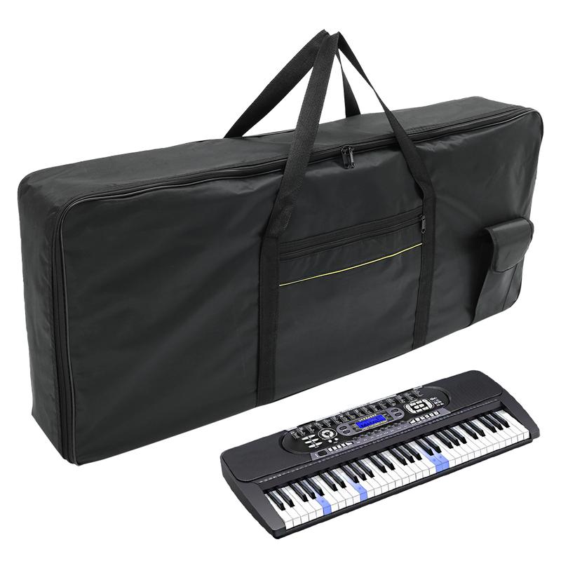 100 x 40cm 61 Keys Instrument Keyboard Bag Oxford Cloth Thicken Piano Protective Storage Bag Portable Waterproof Electronic Organ Bag with Carrying Handle Anti Shock Piano Case for Home Outdoor Travel