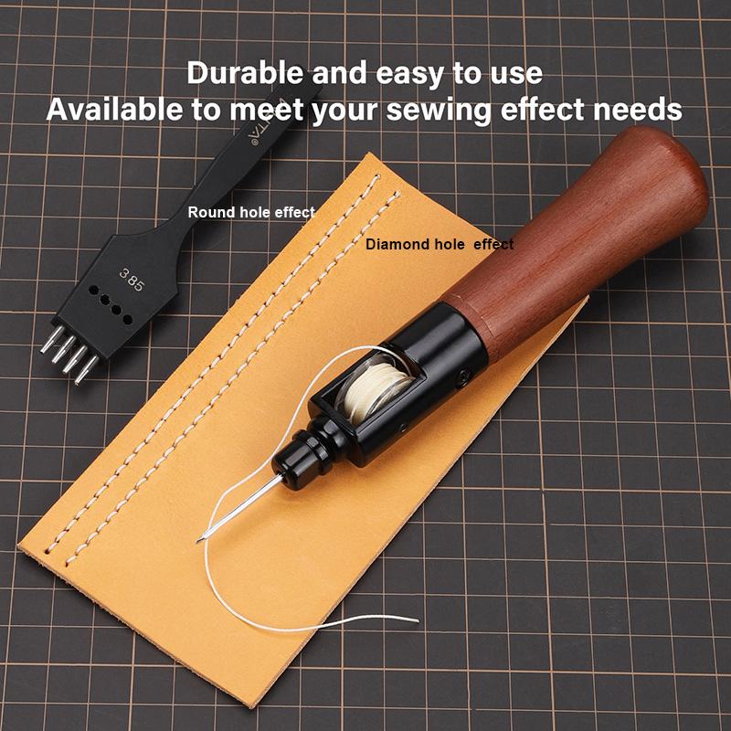 WUTA New Leather Sewing Awl Thread Kit Speedy Stitcher DIY Leather Craft Edge Stitching Tools Kit Shoemaker Canvas Repair